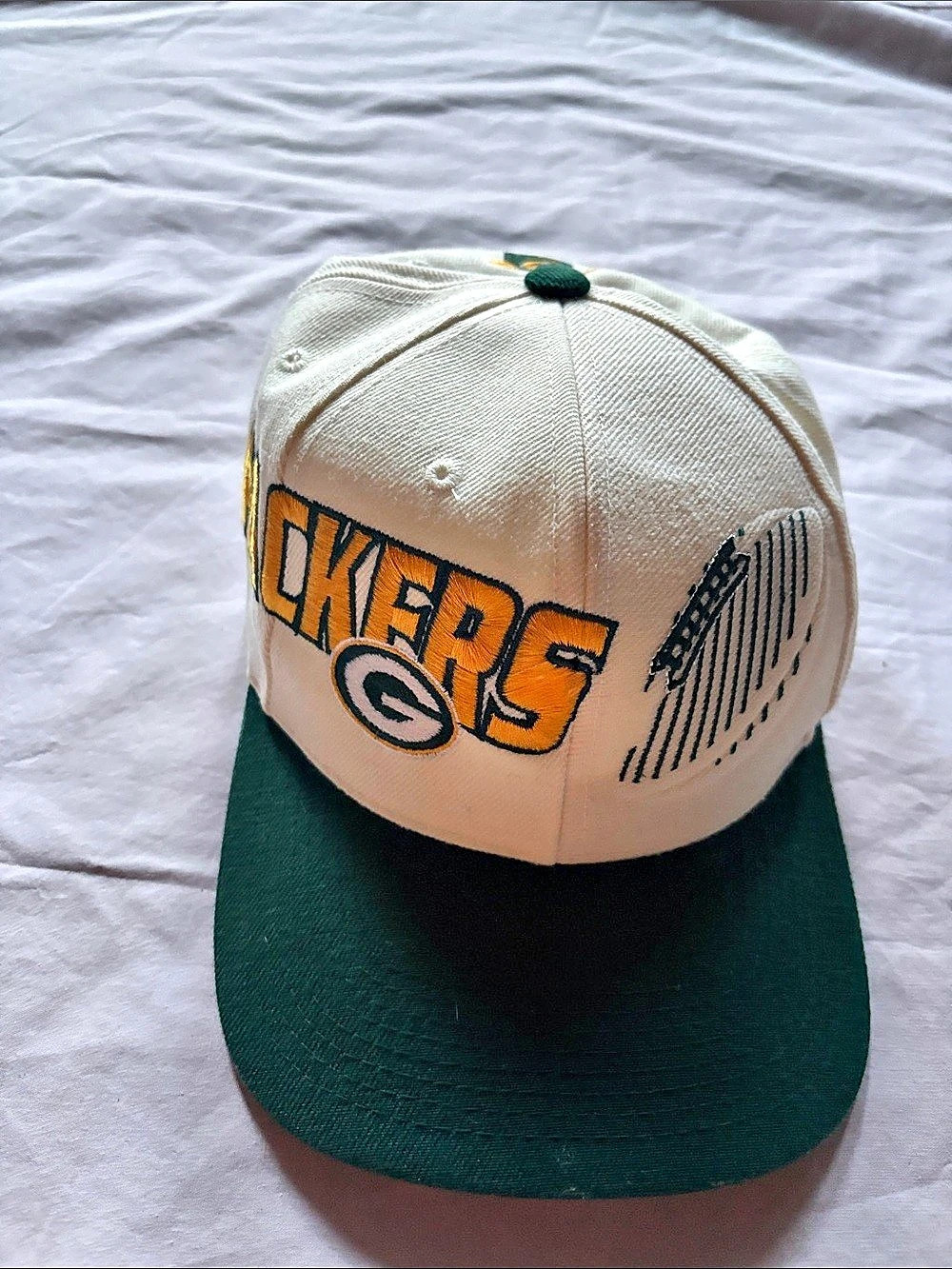 ProLine Green Bay Packers Snapback Hat White Green